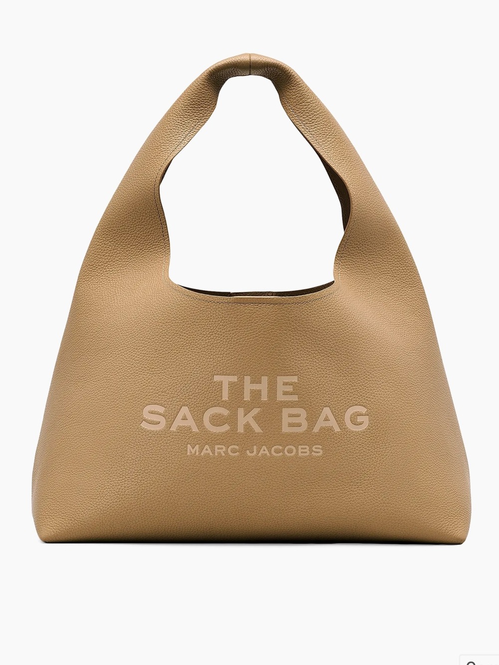 NEW Large Marc Jacobs The Sack Bag in Camel Leather